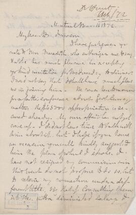 Letter, 11 March 1872