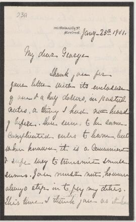 Letter, 25 January 1901