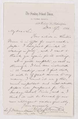 Letter, 17 December 1886