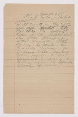 The Murray File letters, 1889
