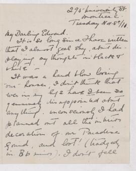 Letter, 8 November 1911