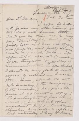 Letter from Elizabeth Chalmers Martin