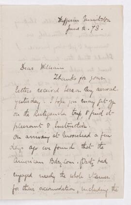 Letter, 2 June 1873