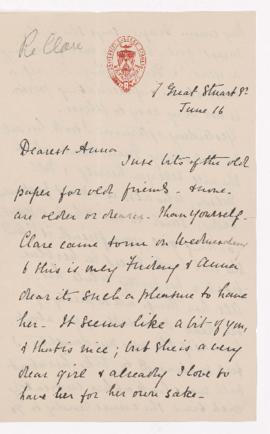 Letter, 16 June 1899