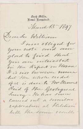 Letter, 13 March 1897