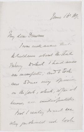 Letter, 14 June 1892