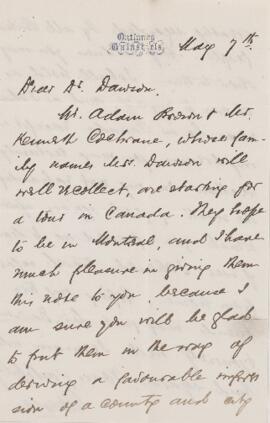 Letter, 7 May 1872