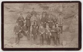 Group photo of John William Dawson and other geologists