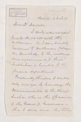 Letter, 12 November 1879