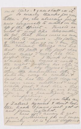 Letter, undated