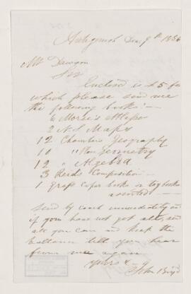 Letter, 9 December 1856