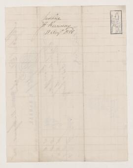 Account, 11 August 1856