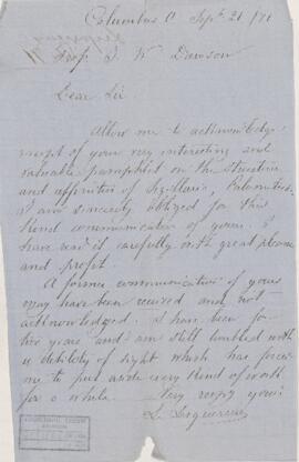 Letter, 21 September 1871