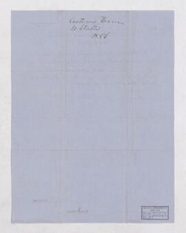 Customs form from the Port of Boston, 16 February 1856