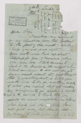 Letter,  January 1870