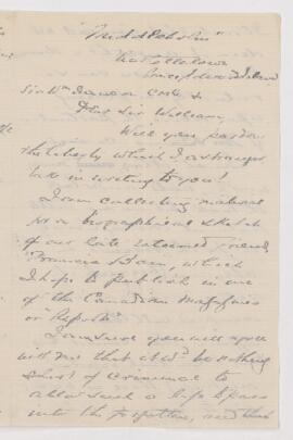 Letter from Lawrence W. Watson