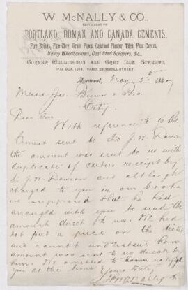 Letter, 5 November 1887