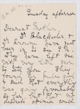 Letter, 1907