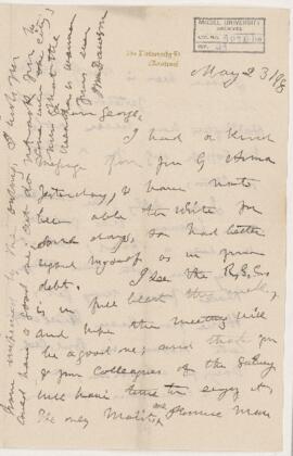 Letter, 23 May 1898