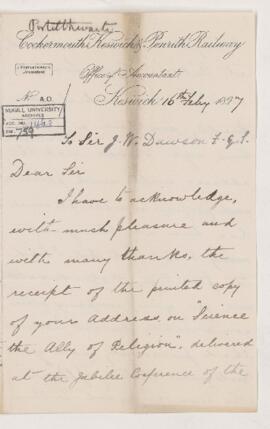 Letter, 16 February 1897