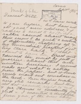 Letter, 19 October 1915