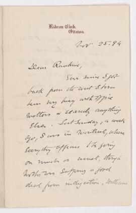 Letter, 25 November 1894