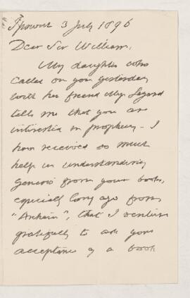 Letter, 3 July 1896