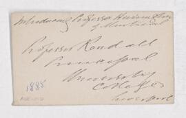 Letter of introduction from J.R. Montgomery to Prof. Randall, written from Liverpool.