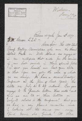 Letter, 10 January 1877