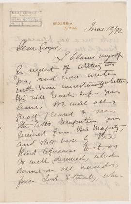 Letter, 10 June 1892