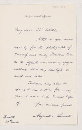 Letter, 27 March 1897