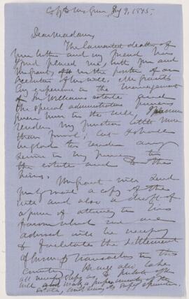 Letter, 9 July 1875