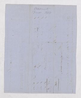 Account, 25 September 1858