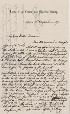 Letter, 19 August 1871