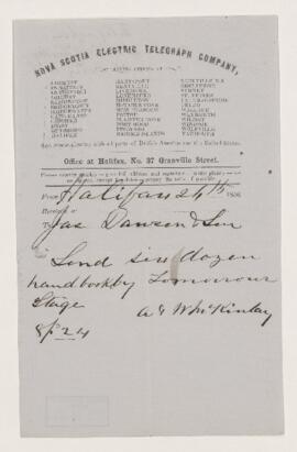 Order, 26 October 1856