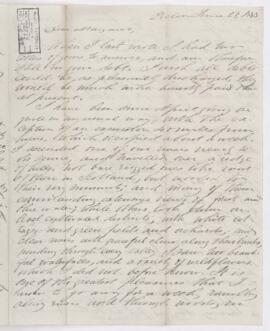 Letter, 29 June 1843