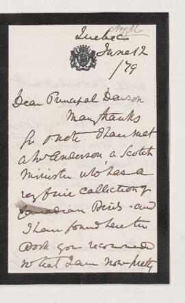 Letter, 12 June 1879