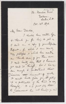 Letter, 10 October 1875