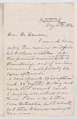 Letter, 16 August 1882