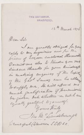 Letter, 13 March 1874