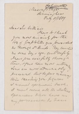 Letter, 11 February 1889