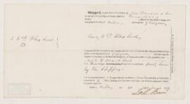 Bill of lading, 30 June 1857