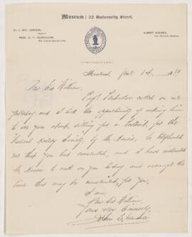 Letter, 1 June 1889