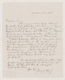 Letter, 1 December 1876