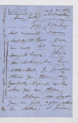 Letter, 25 March 1856