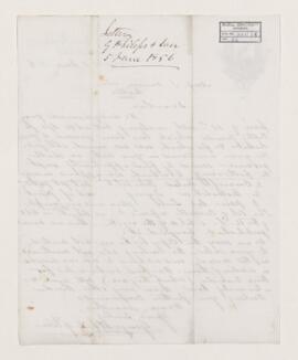 Letter, 5 June 1856