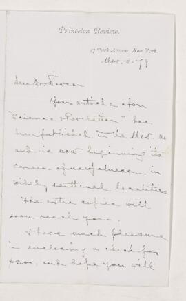 Letter, 8 November 1879