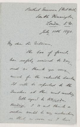 Letter, 15 July 1890