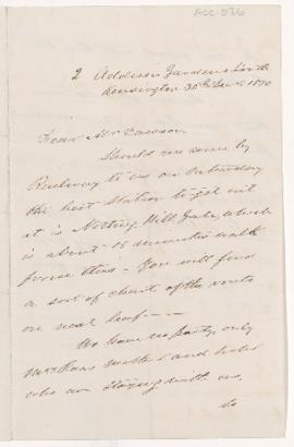 Letter, 30 December 1870