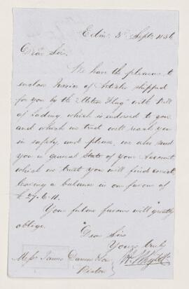 Letter, 3 September 1856